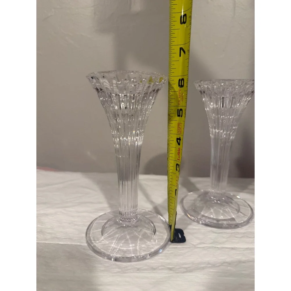 Waterford Crystal Candlestick Pair Home 6.25